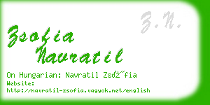 zsofia navratil business card
